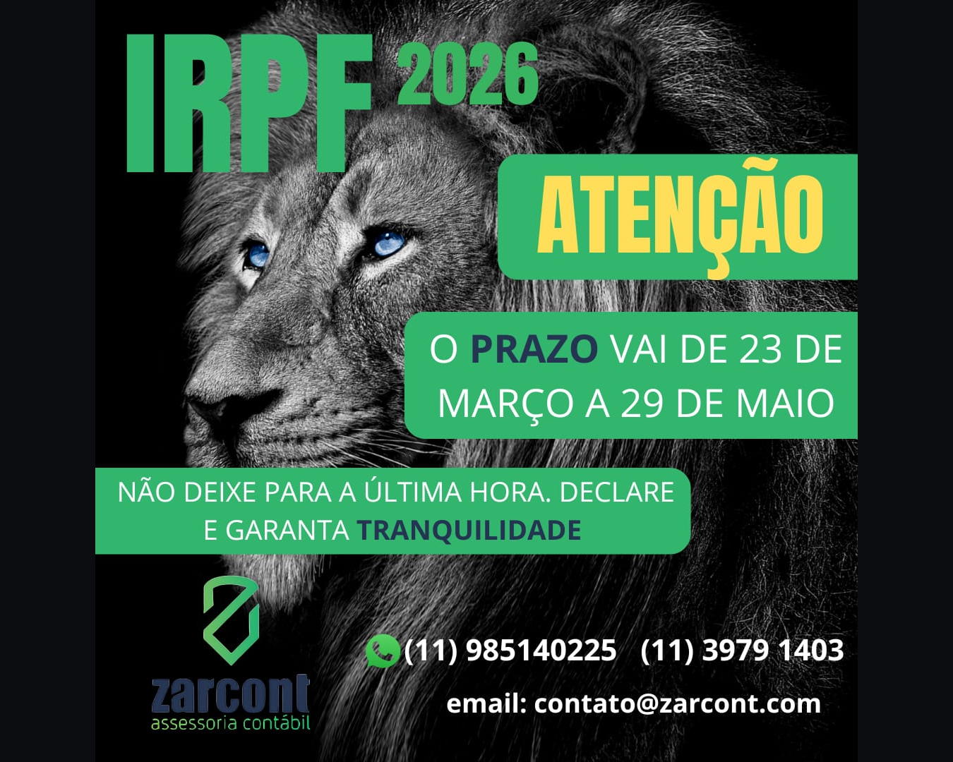 Prazo Imposto de Renda 2026